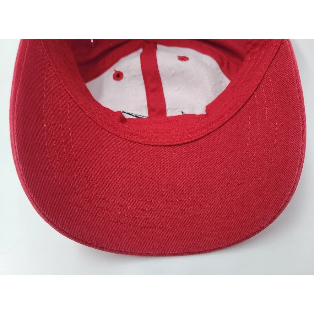 Child Nike Adjustable Hat Cap Swoosh Baseball Outdoors Boy‎ Girl Red Black Logo